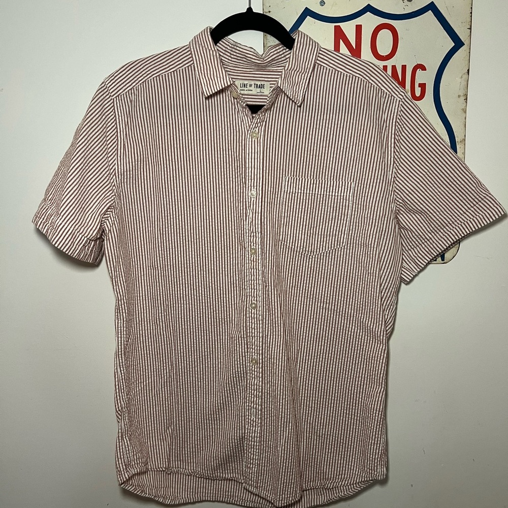 Men's Striped Short Sleeve Shirt